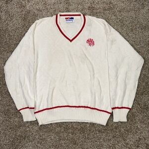 Vintage 90s Swingster Knit golf Sweatshirt Mac Tools Racing Men's Size Large